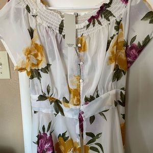 New Feathers Sheer Floral Jacket -1x
